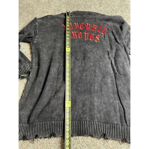 New! Gothic Skelanimals Dollskill ‘Loveable Bones’ Black Distressed Size M/L - Picture 6 of 7